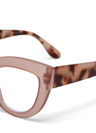 OK023PH Okkia Claudia dames leesbril pink havana