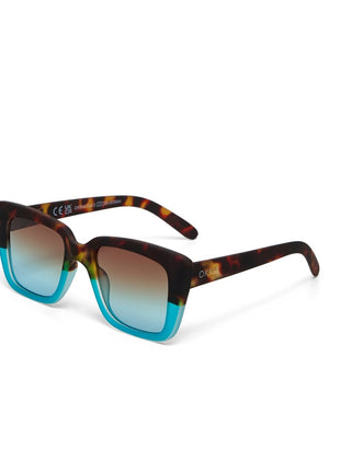 ok044-hb Okkia Elba Italiaanse dames zonnebril havana blauw