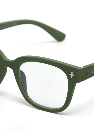 OK017-GR Okkia Giovanni unisex leesbril heren / dames groen