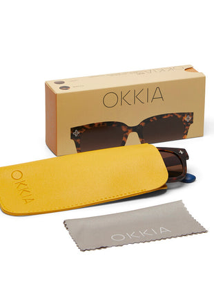 OK012-CH OKKIA Giovanni zonnebril unisex classic havanna
