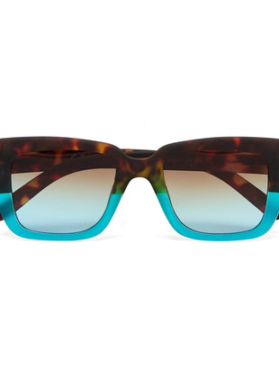 ok044-hb Okkia Elba Italiaanse dames zonnebril havana blauw