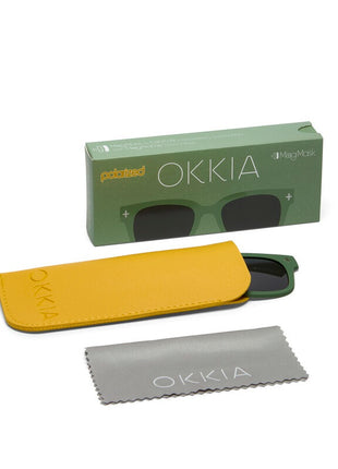 Okkia Magmask Clip-On Giovanni polariserend zonframe groen