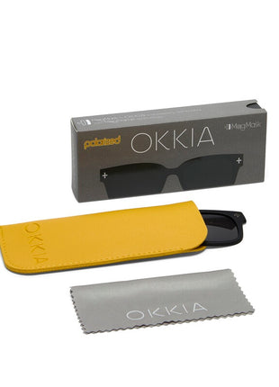 Okkia Magmask Clip-On Giovanni polariserend zonframe zwart