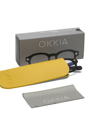 OK038BK Okkia Milano unisex leesbril zwart - kies sterkte