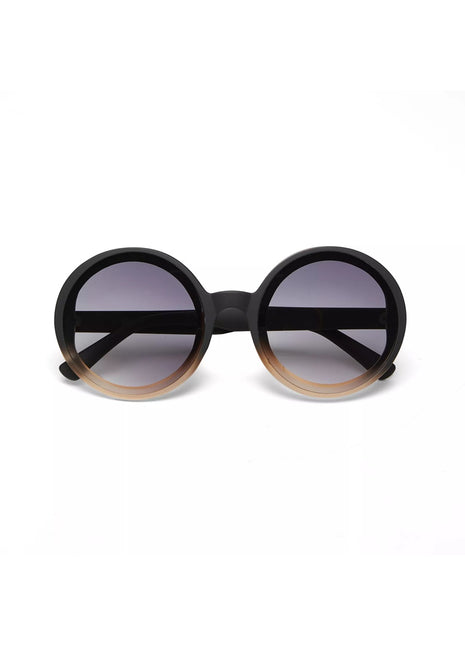 OK014-BP OKKIA Monica Round dames zonnebril black shaded rose