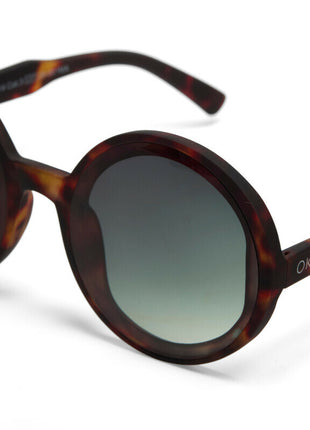 OK014 OKKIA Monica dames zonnebril classic havana groene glazen