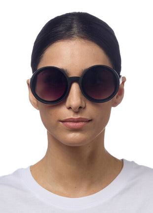 OK014-BK OKKIA Monica Round dames zonnebril zwart 