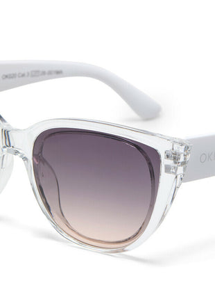 OK020TCL-BK Okkia Silvia dames zonnebril helder met zwarte glazen