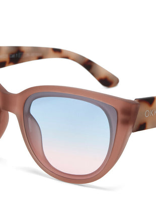 OK020-PH-BP Okkia Silvia dames zonnebril pink havana blauw / roze glazen