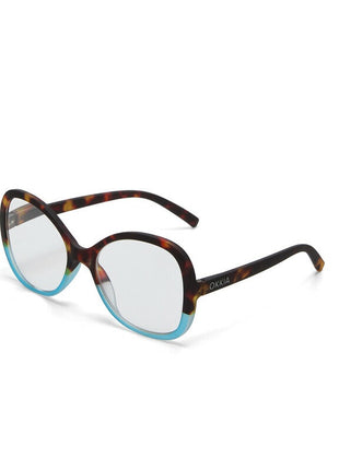 OK049HB Okkia Verona dames leesbril havana blauw - kies sterkte