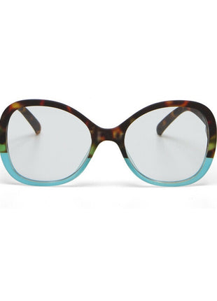 OK049HB Okkia Verona dames leesbril havana blauw - kies sterkte