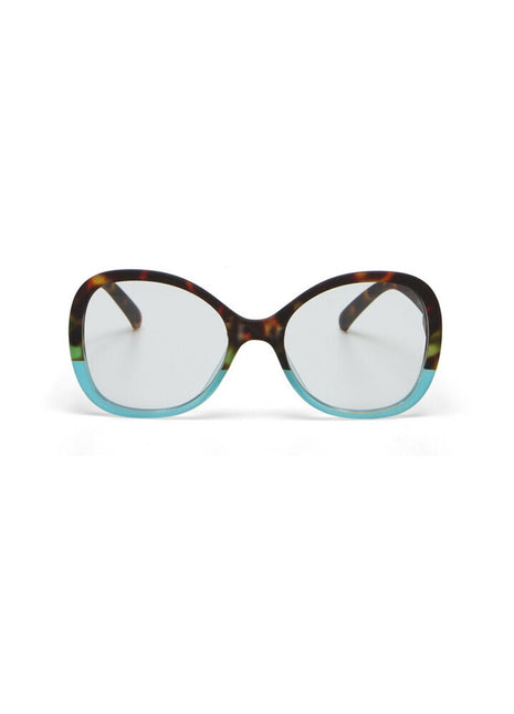 OK049HB Okkia Verona dames leesbril havana blauw - kies sterkte