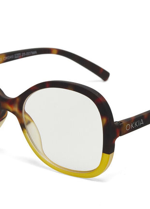OK049HY Okkia Verona dames leesbril havana geel - kies sterkte