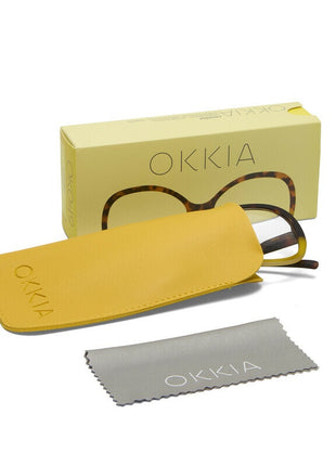 OK049HY Okkia Verona dames leesbril havana geel - kies sterkte