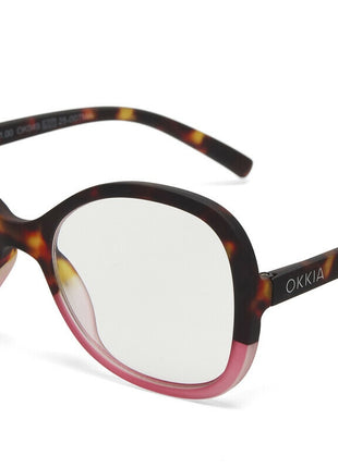 OK049HP Okkia Verona dames leesbril havana roze - kies sterkte