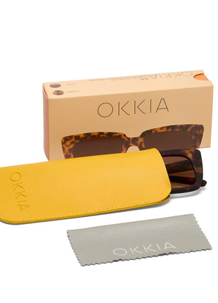 OK044-CH Okkia Elba Italiaanse dames zonnebril classic havana