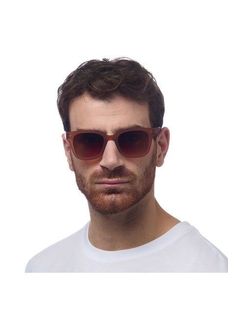 ok012-br OKKIA Johnny zonnebril unisex bruin