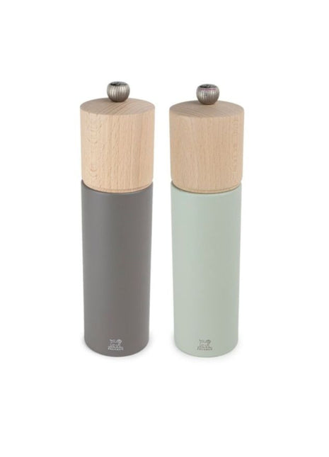 Peugeot Boreal aanbieding / aktie pepermolen zoutmolen set grijs / groen