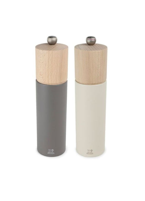 Peugeot Boreal aanbieding / aktie pepermolen zoutmolen set grijs / wit