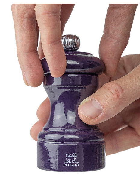 40772 Peugeot Saveurs Bistro zoutmolen gelakt hout aubergine 10 cm