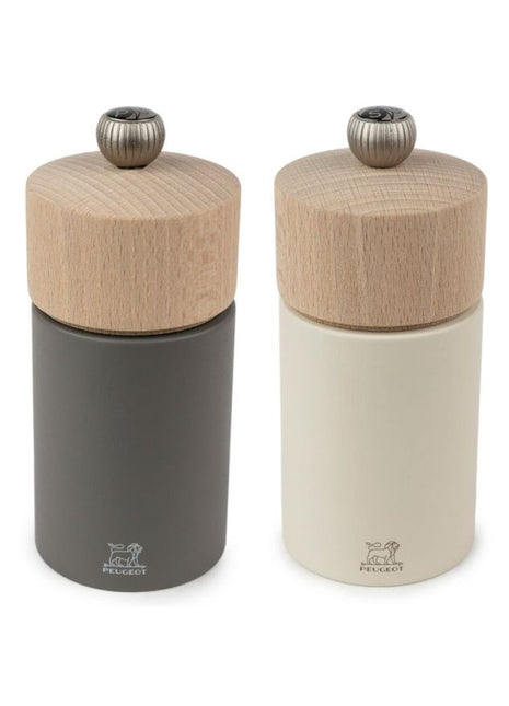 Peugeot Boreal pepermolen zoutmolen set rotsgrijs / vederwit 12cm