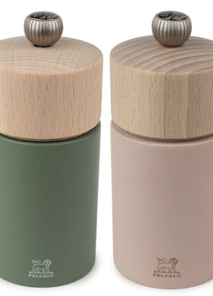 Peugeot Boreal pepermolen zoutmolen varengroen / bloembladroos 12cm