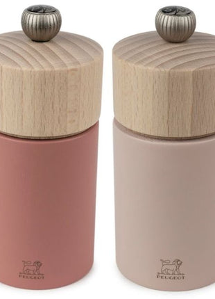 Peugeot Boreal pepermolen zoutmolen set praline / roze 12cm