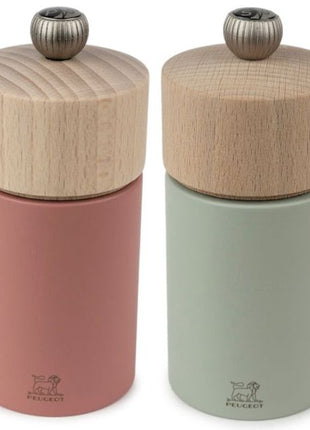Peugeot Boreal pepermolen zoutmolen set praline / saliegroen 12cm