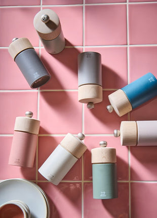 Peugeot Boreal pepermolen zoutmolen set praline / saliegroen 12cm