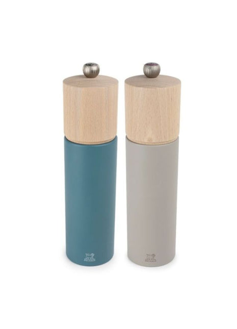  44282 / 44312 Peugeot Boreal pepermolen zoutmolen set blauw / grijs