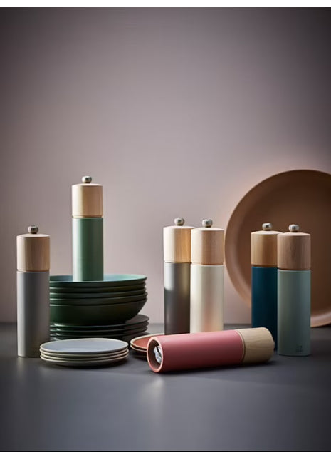 Peugeot Boreal aanbieding / aktie pepermolen zoutmolen set grijs / groen