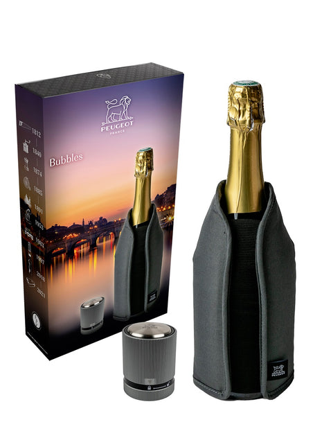Peugeot Bubbles set Frizz wijnkoeler & champagnestop Line
