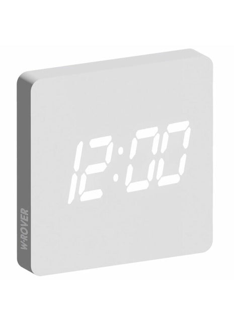 P0403-WW Piu Forty W-Rover houten wandklok LED wit