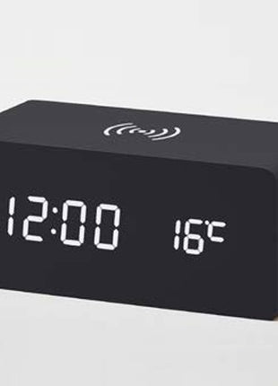 Piu Forty X-Rover wekker zwart + QI laadfunctie