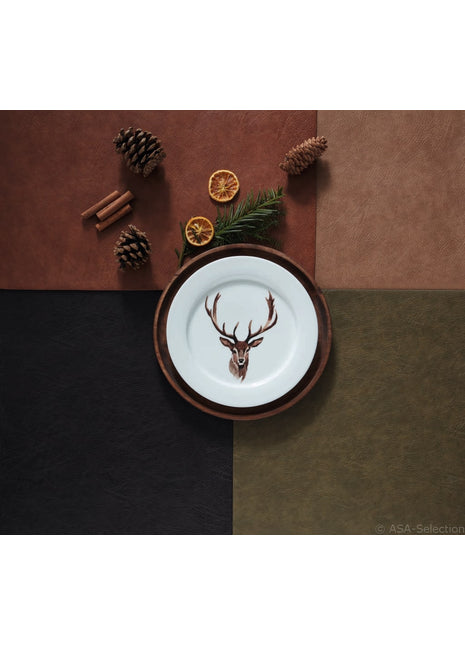 ASA Selection Placemat kunstleer rood / rosewood 33x46cm
