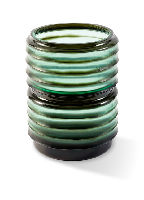 140-205-488 POLSPOTTEN Glas Layer Vaas groen - medium