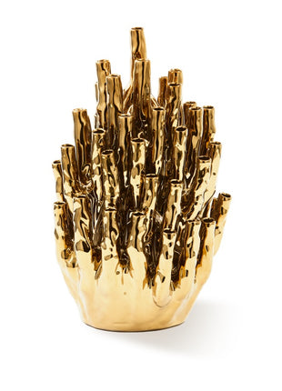 POLSPOTTEN Koraal vaas 50 tulpen goud