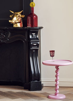 POLSPOTTEN Twister bijzettafel roze