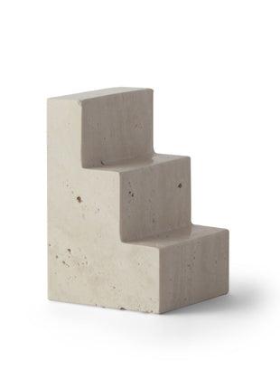 PW00549 Printworks Bookend - Travertine/Limestone boekensteun