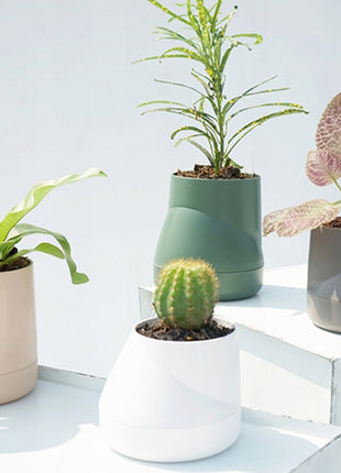 Qualy Hill plantenpot / kruidenpot L wit