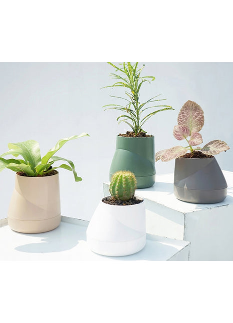 Qualy Hill plantenpot / kruidenpot L wit