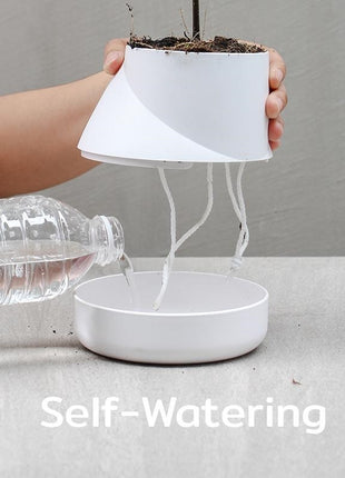 Qualy Hill plantenpot / kruidenpot L wit