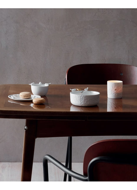 17188 Räder birds theelicht reliëf afwerking met gouden vogels