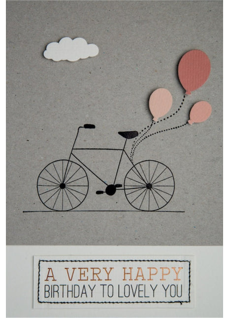 Räder wenskaart / felicitatie happy birthday