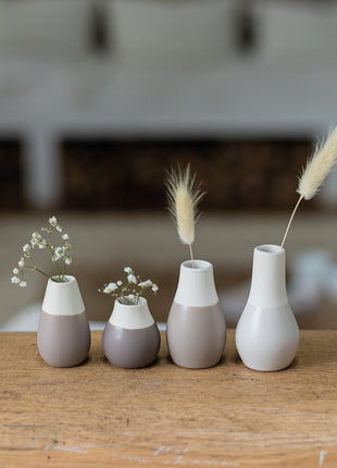 13615  Räder set mini vaasjes 4 stuks grijs