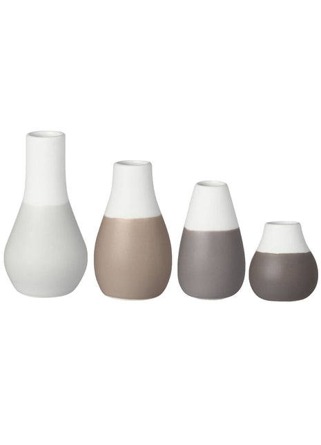 13615  Räder set mini vaasjes 4 stuks grijs