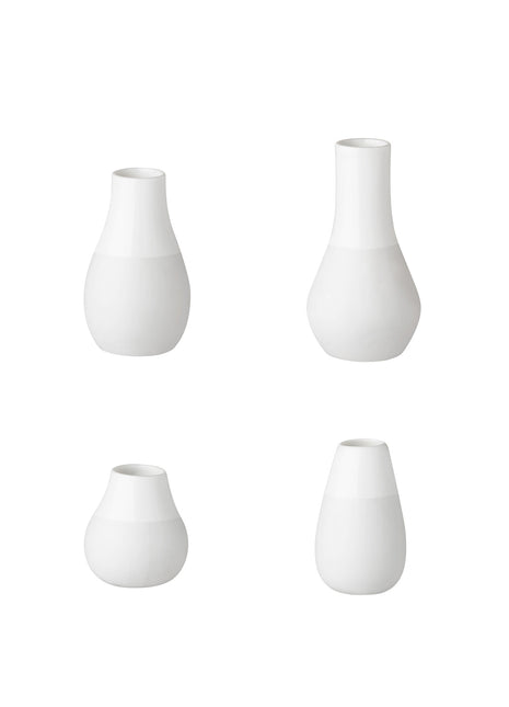 12927 Räder set mini vaasjes 4 stuks wit