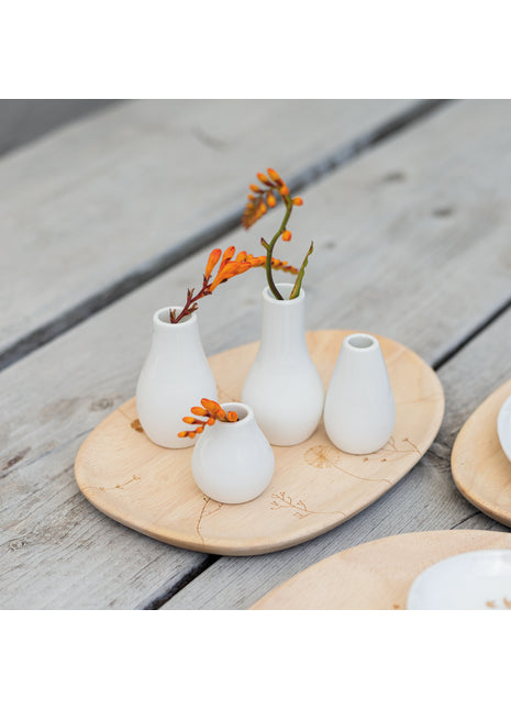 12927 Räder set mini vaasjes 4 stuks wit