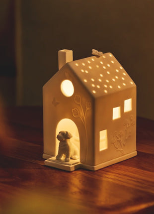 17609 Rader lichthuis theelichthouder hond