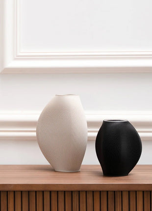 Recozy Bay 1 vaas - duurzame bloemenvaas steen grijs